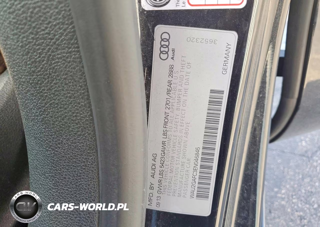 2014 Audi A7 Prestige VIN:WAU2GAFC3EN046845 - 12