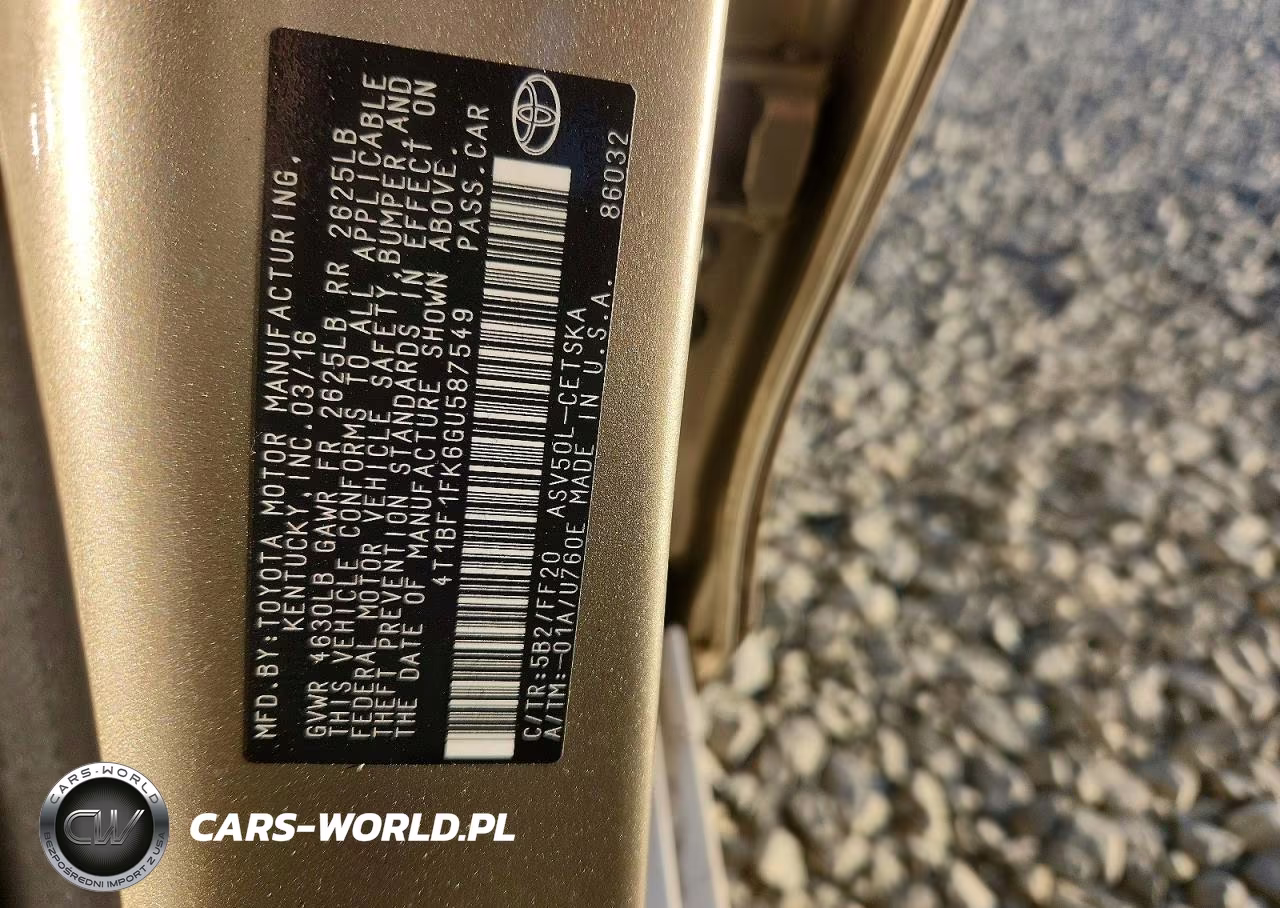 2016 Toyota Camry Se VIN:4T1BF1FK6GU587549 - 12