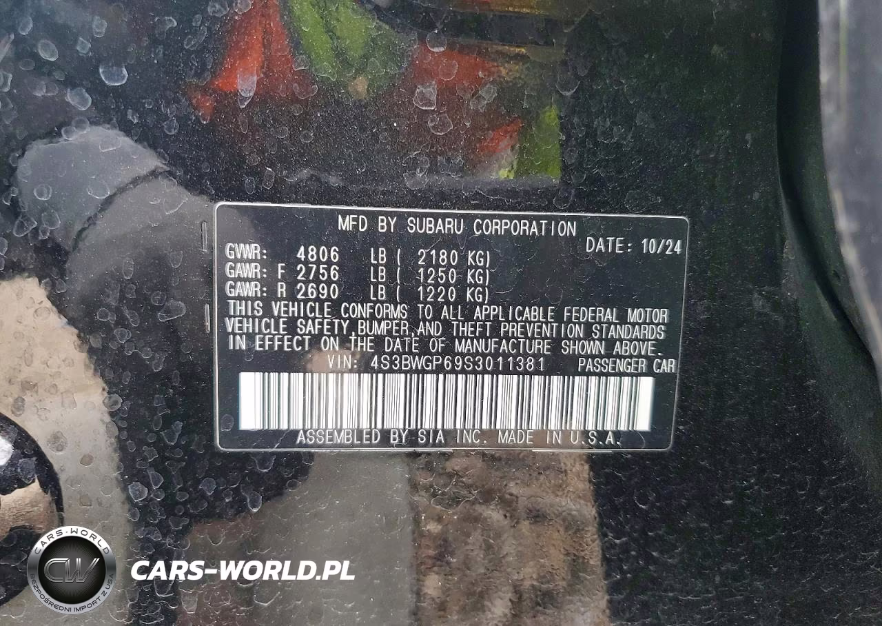 2025 Subaru Legacy Touring Xt VIN:4S3BWGP69S3011381 - 12