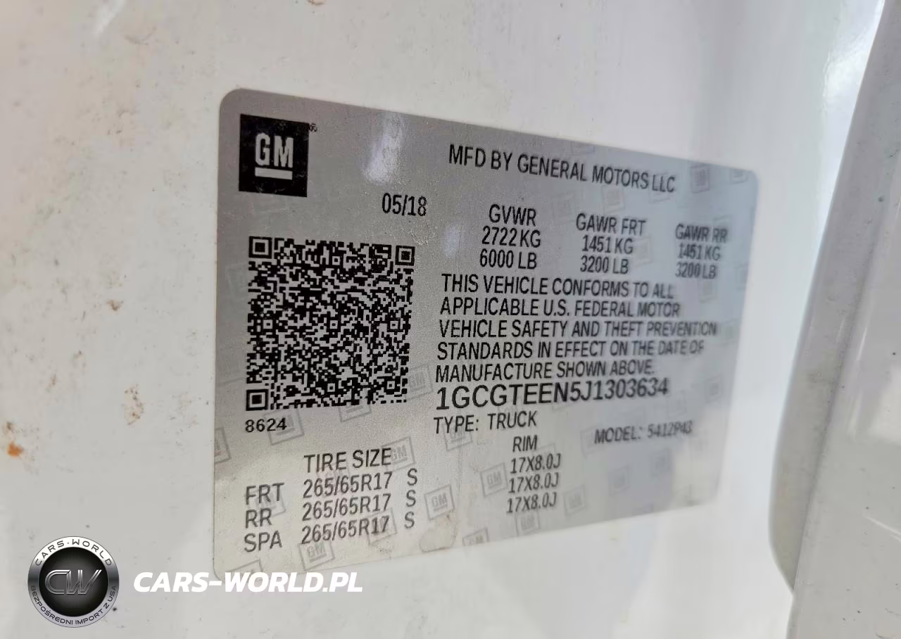 2018 Chevrolet Colorado Zr2 VIN:1GCGTEEN5J1303634 - 13