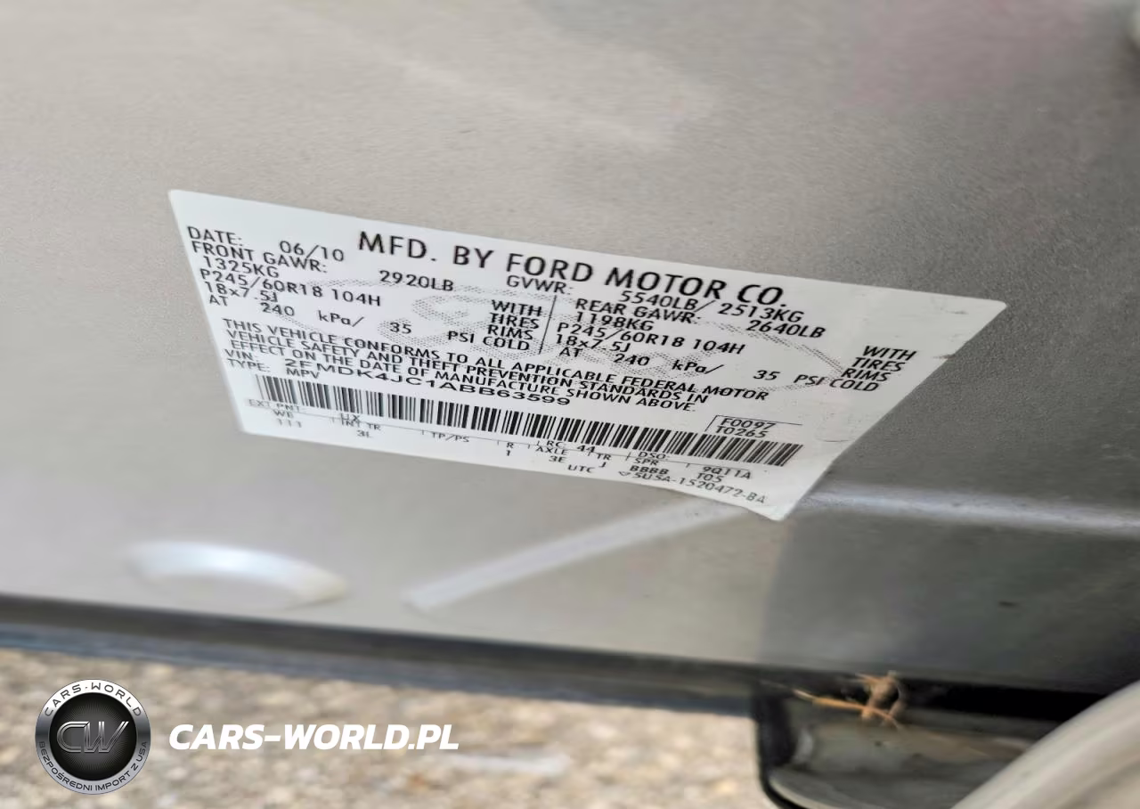 2010 Ford Edge Sel VIN:2FMDK4JC1ABB63599 - 13