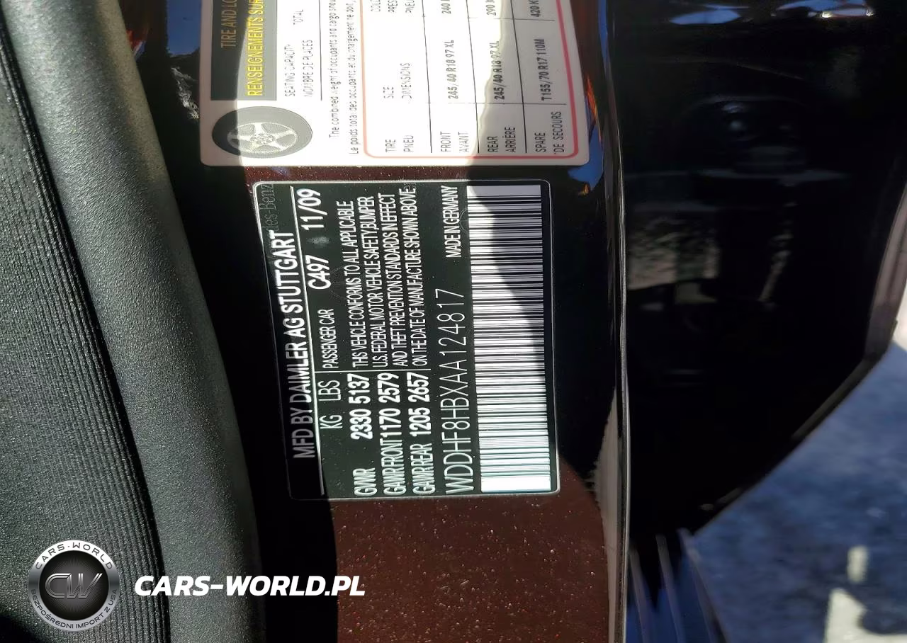2010 Mercedes-Benz E 350 4Matic VIN:WDDHF8HBXAA124817 - 12
