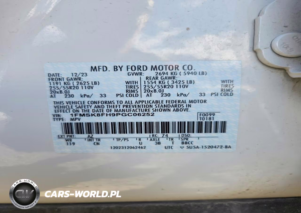 2023 Ford Explorer Limited VIN:1FMSK8FH9PGC06252 - 13