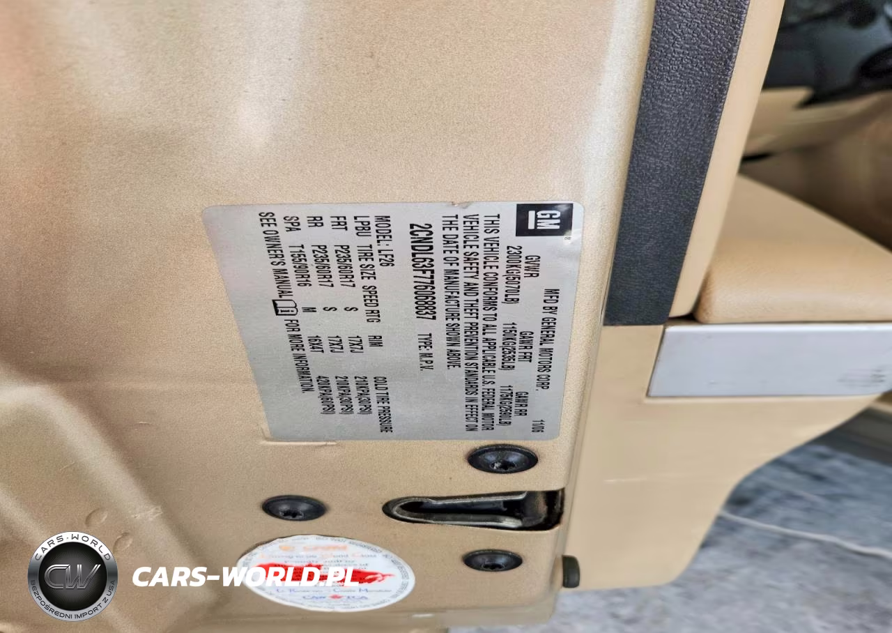 2007 Chevrolet Equinox Lt VIN:2CNDL63F776068837 - 12