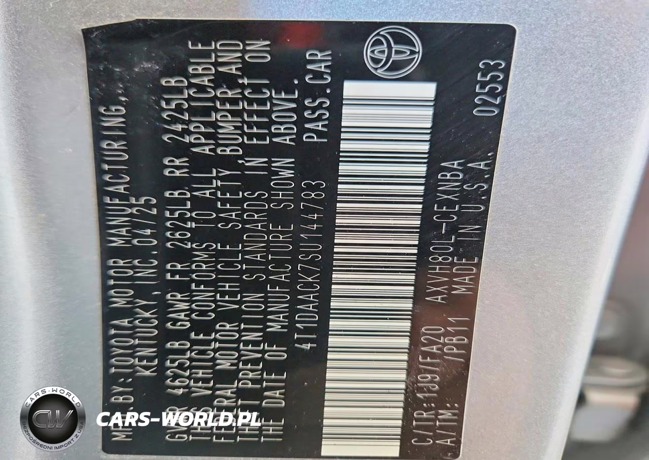 2025 Toyota Camry Le VIN:4T1DAACK7SU144783 - 13
