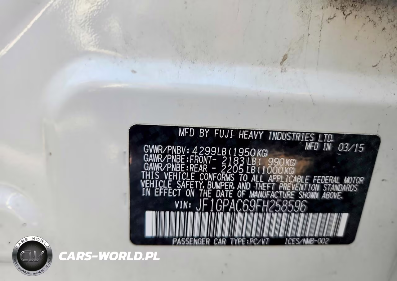2015 Subaru Impreza Premium VIN:JF1GPAC69FH258596 - 12