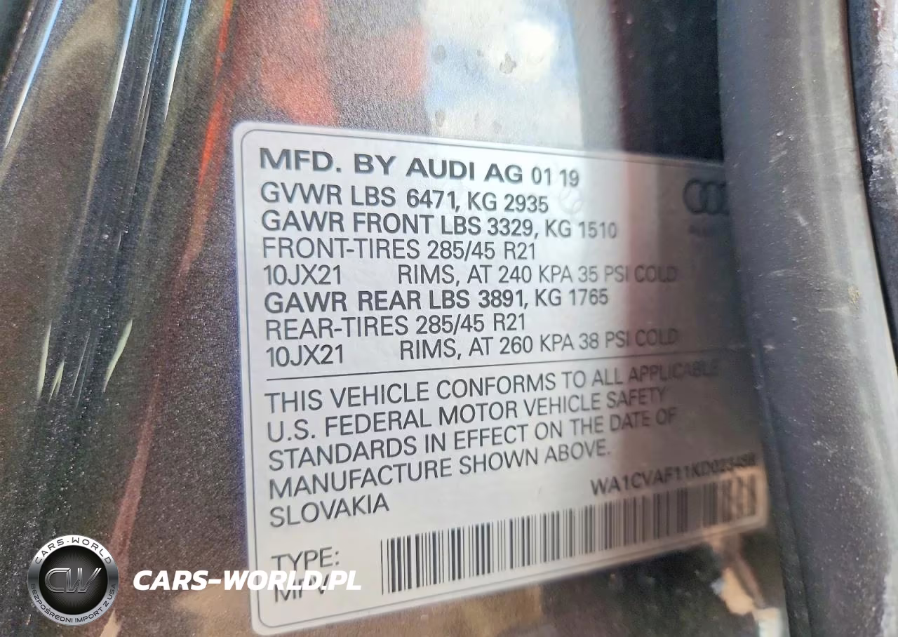 2019 Audi Q8 Prestige VIN:WA1CVAF11KD023488 - 14