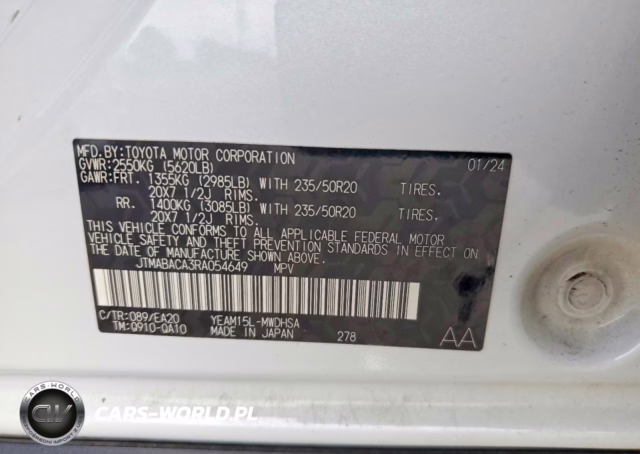 2024 Toyota Bz4X Limited VIN:JTMABACA3RA054649 - 13
