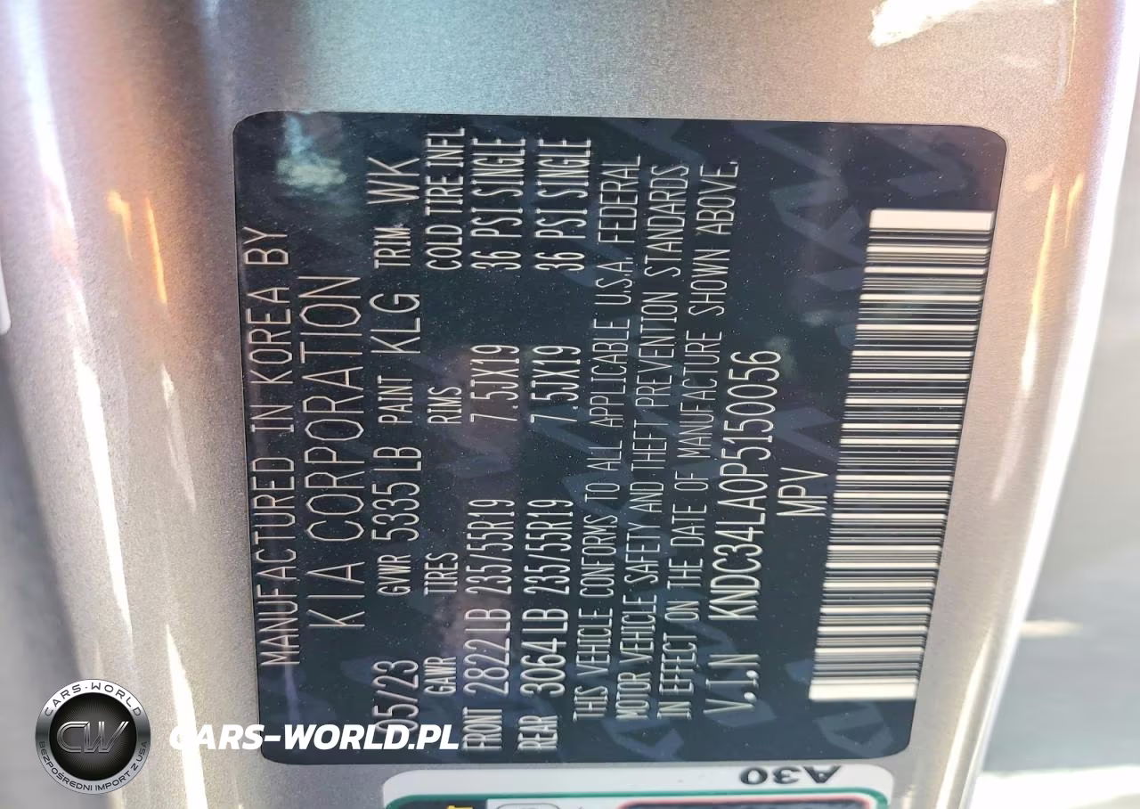 2023 Kia Ev6 Wind VIN:KNDC34LA0P5150056 - 13