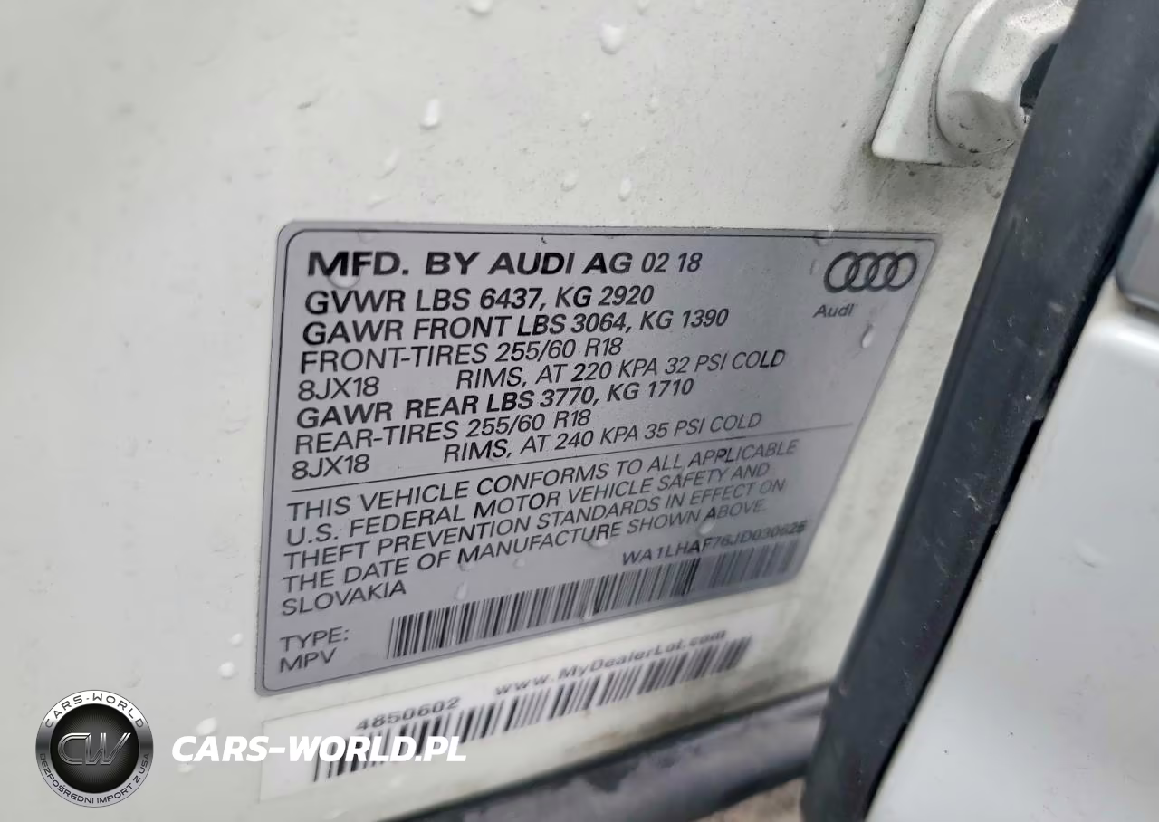 2018 Audi Q7 Premium Plus VIN:WA1LHAF76JD030625 - 14