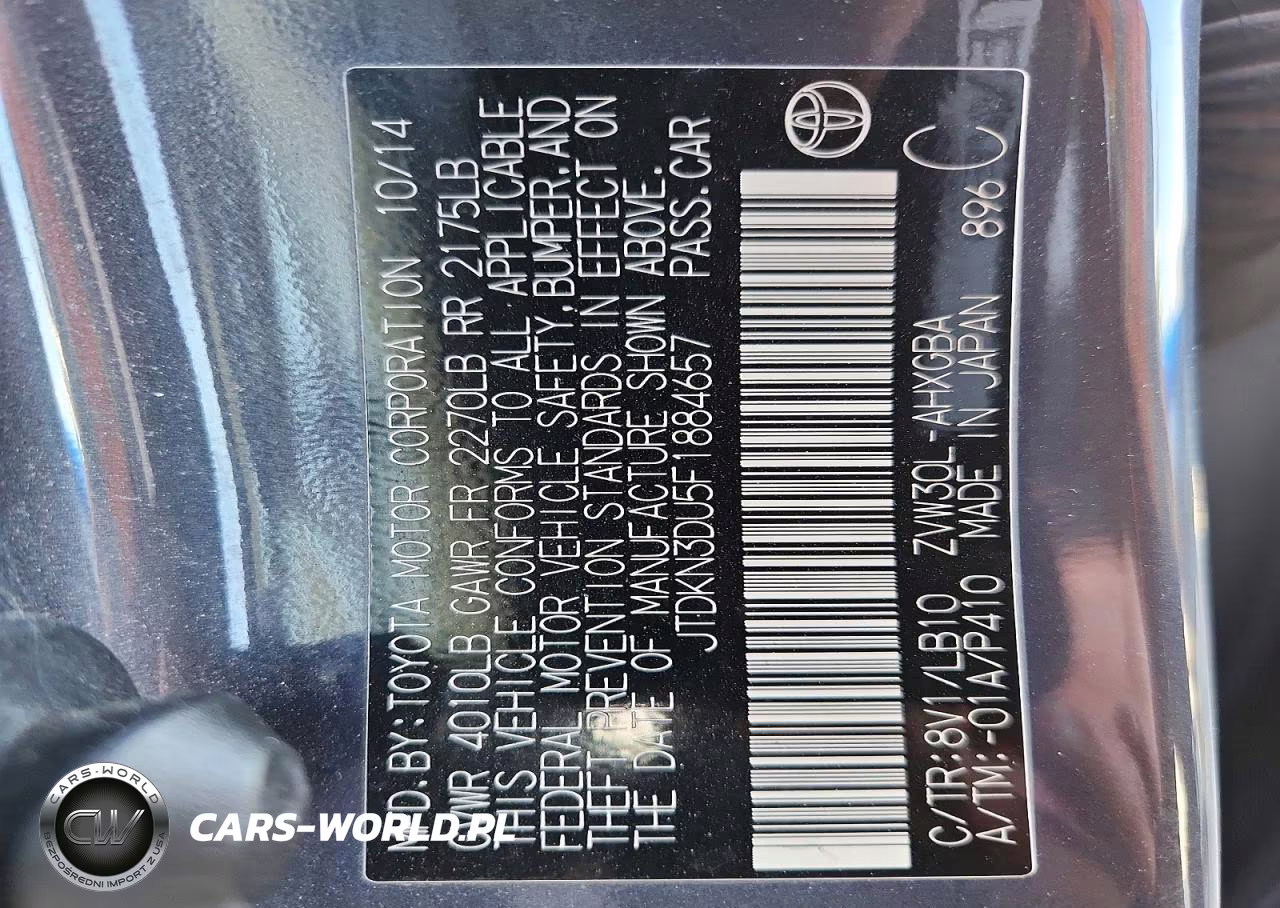 2015 Toyota Prius Four VIN:JTDKN3DU5F1884657 - 12