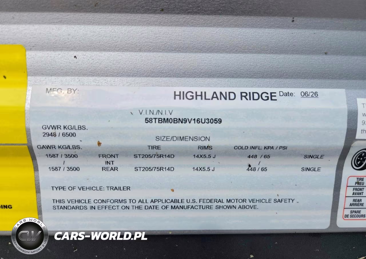 2027 Open Range Highland Ridge VIN:58TBM0BN9V16U3059 - 10