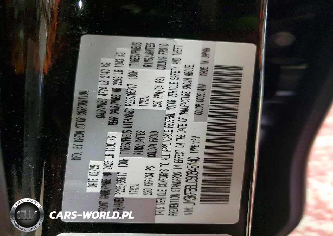 2025 Mazda Cx-5 Select VIN:JM3KFBBL0S0645140 - 13