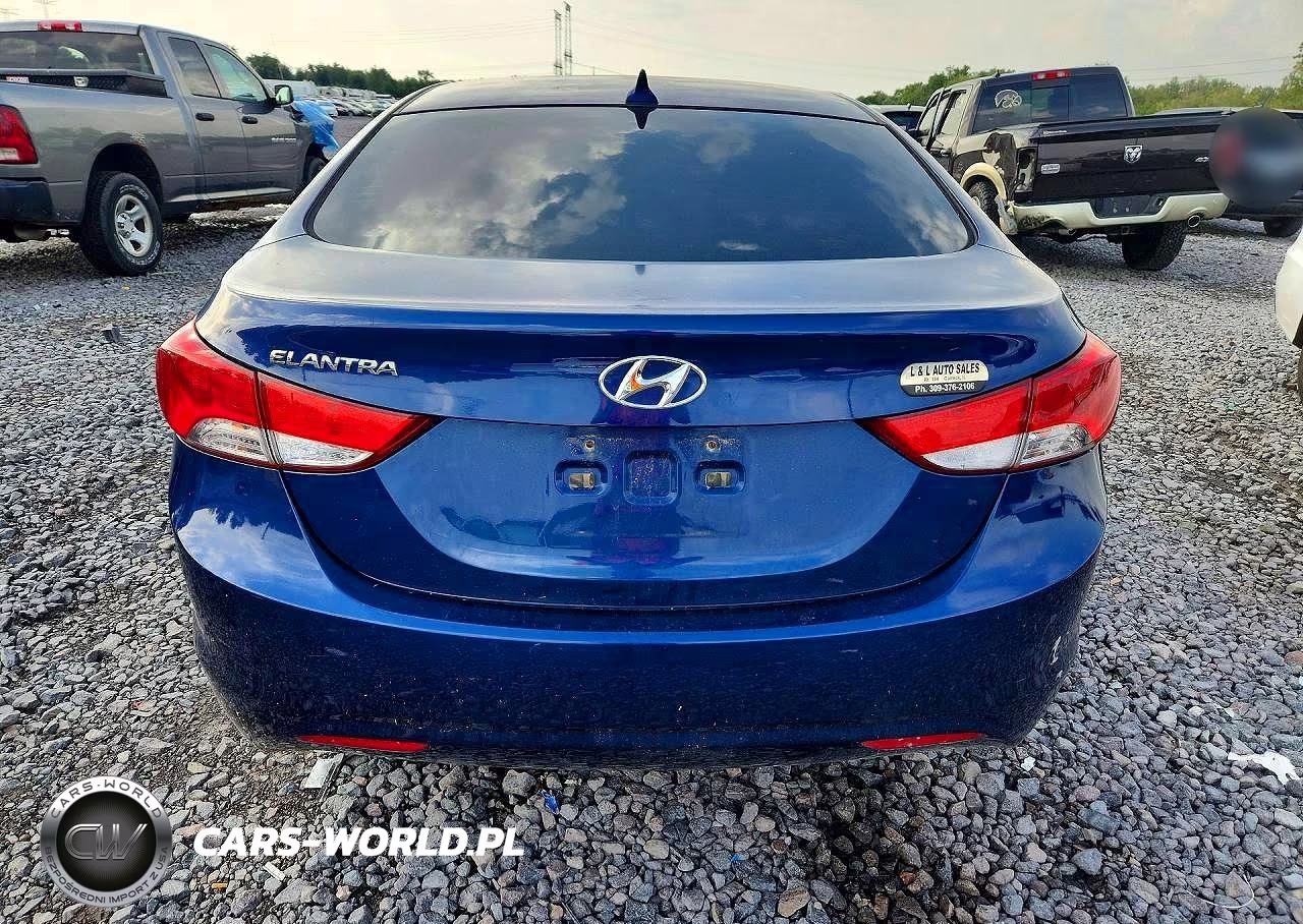 2013 Hyundai Elantra Gls VIN:KMHDH4AE4DU681415 - 6