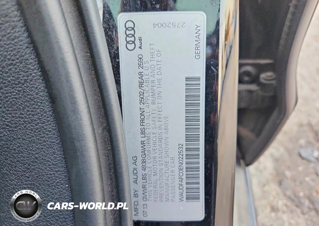 2014 Audi A6 Premium Plus VIN:WAUDFAFC0EN022532 - 12