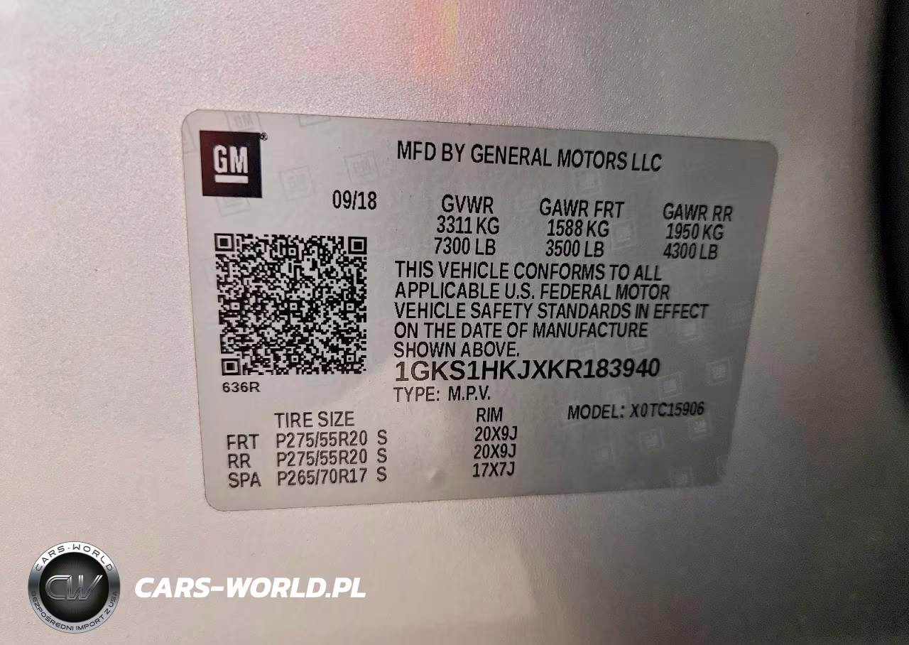 2019 GMC Yukon Xl Denali VIN:1GKS1HKJXKR183940 - 13