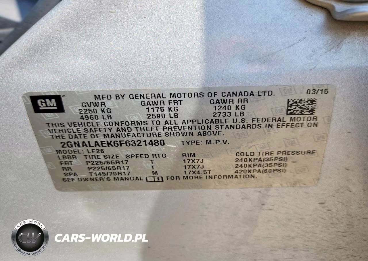 2015 Chevrolet Equinox Ls VIN:2GNALAEK6F6321480 - 13