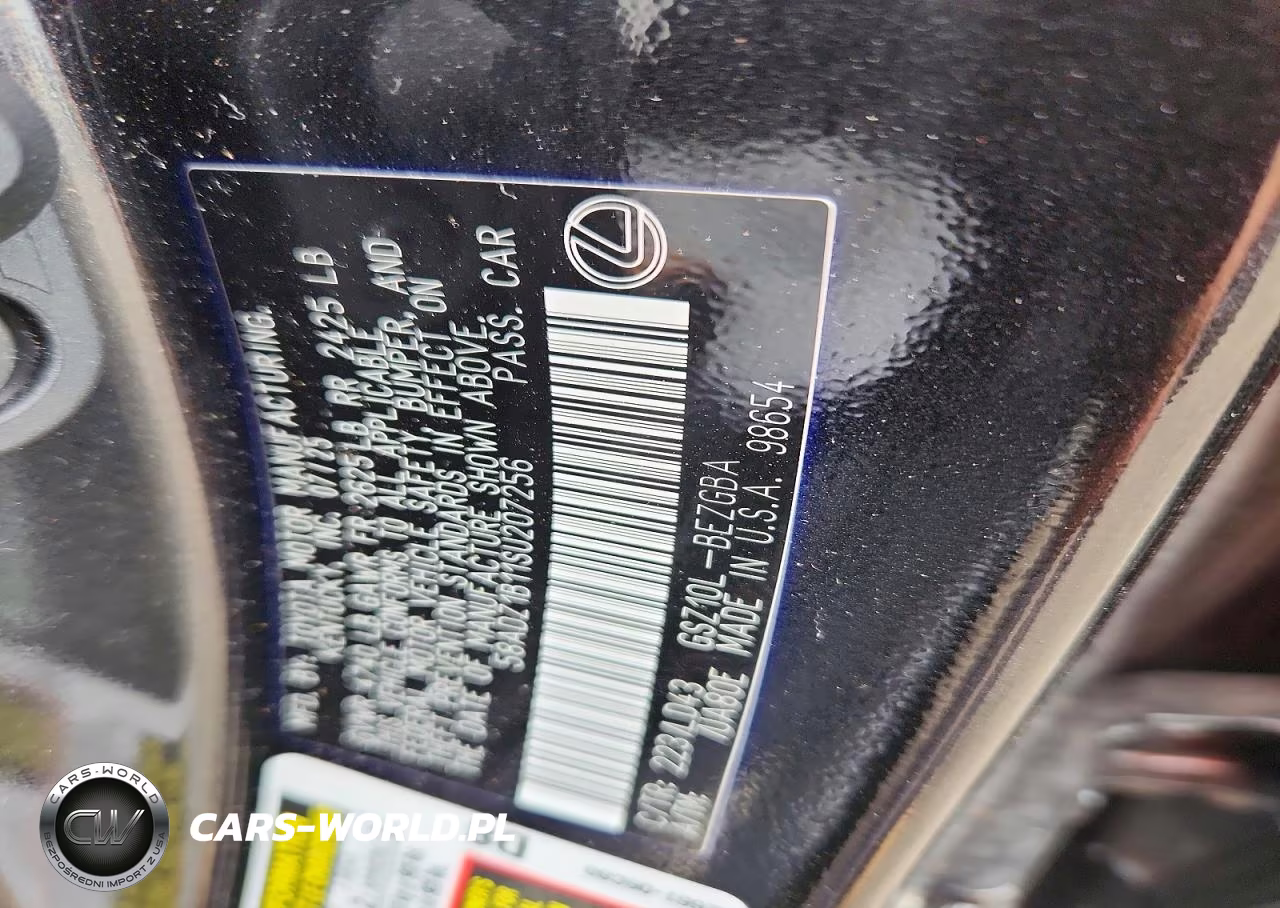 2025 Lexus Es 350 Base VIN:58ADZ1B11SU207256 - 12