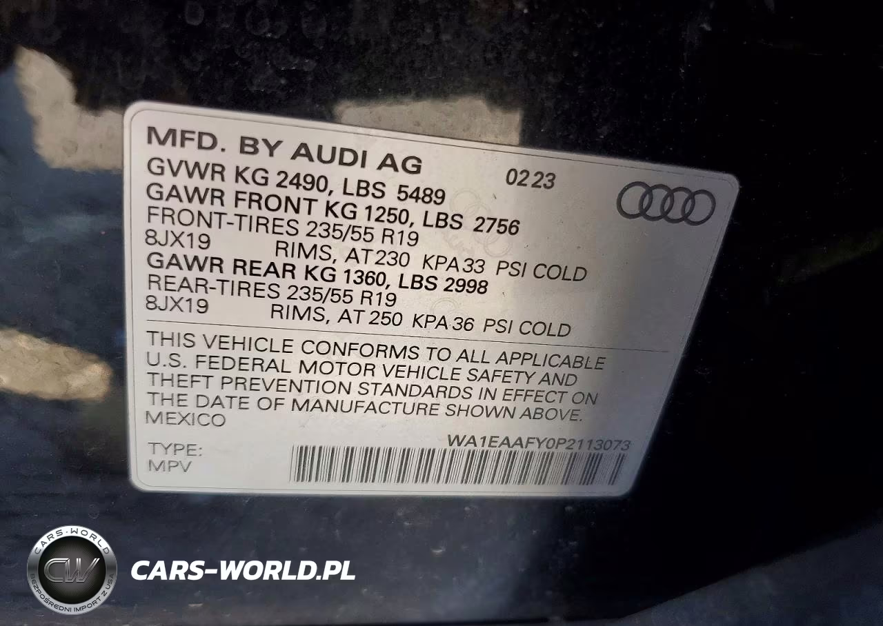 2023 Audi Q5 Premium Plus 45 VIN:WA1EAAFY0P2113073 - 13