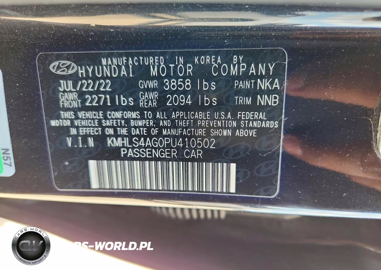 2023 Hyundai Elantra Sel VIN:KMHLS4AG0PU410502 - 12
