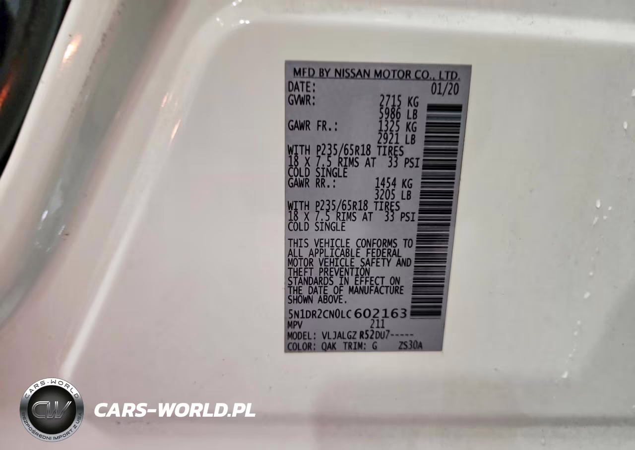 2020 Nissan Pathfinder Sl VIN:5N1DR2CN0LC602163 - 13
