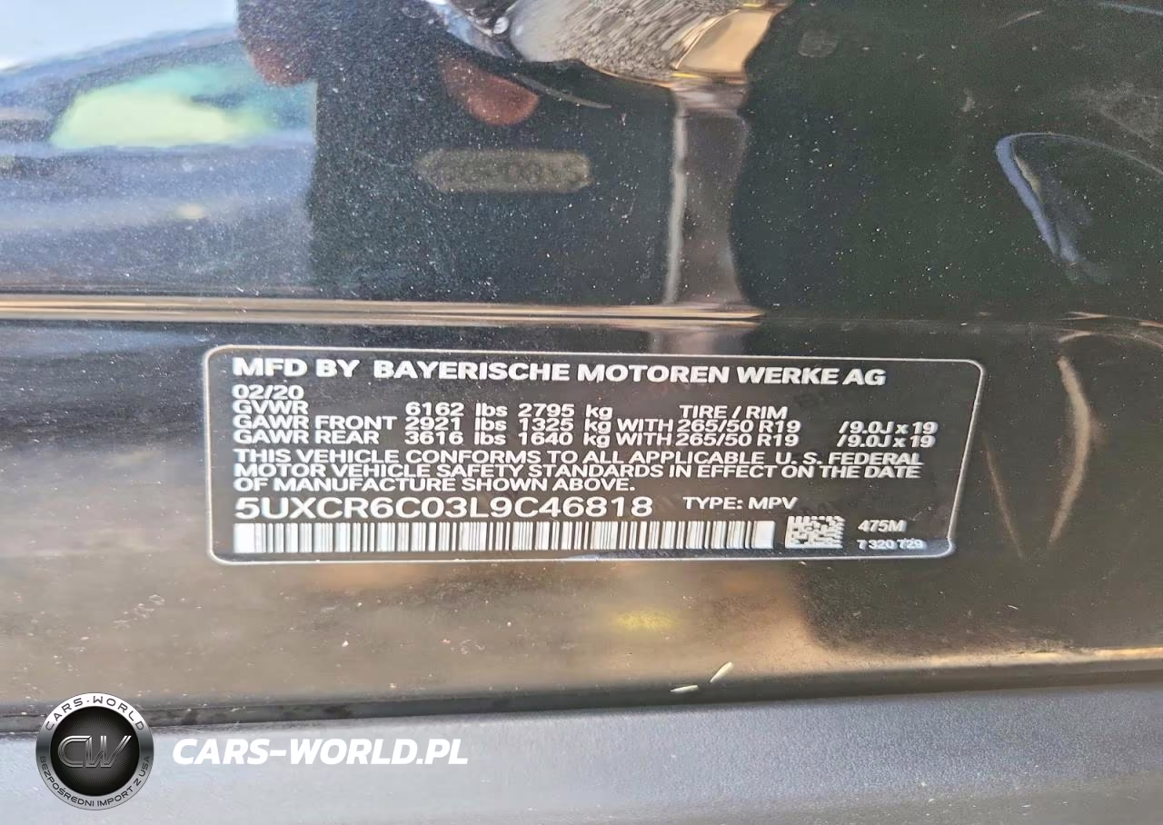 2020 BMW X5 xDrive40I VIN:5UXCR6C03L9C46818 - 13