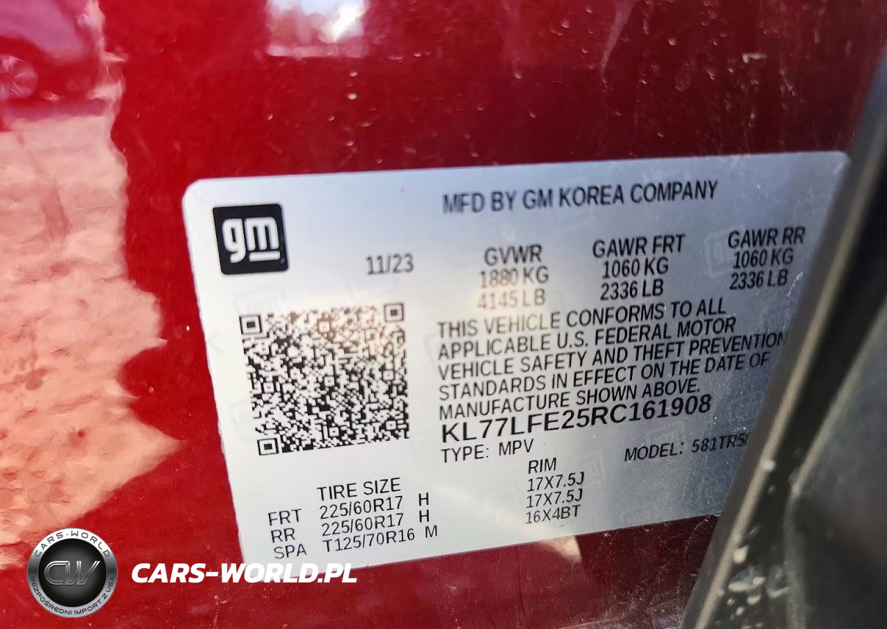 2024 Chevrolet Trax Ls VIN:KL77LFE25RC161908 - 13