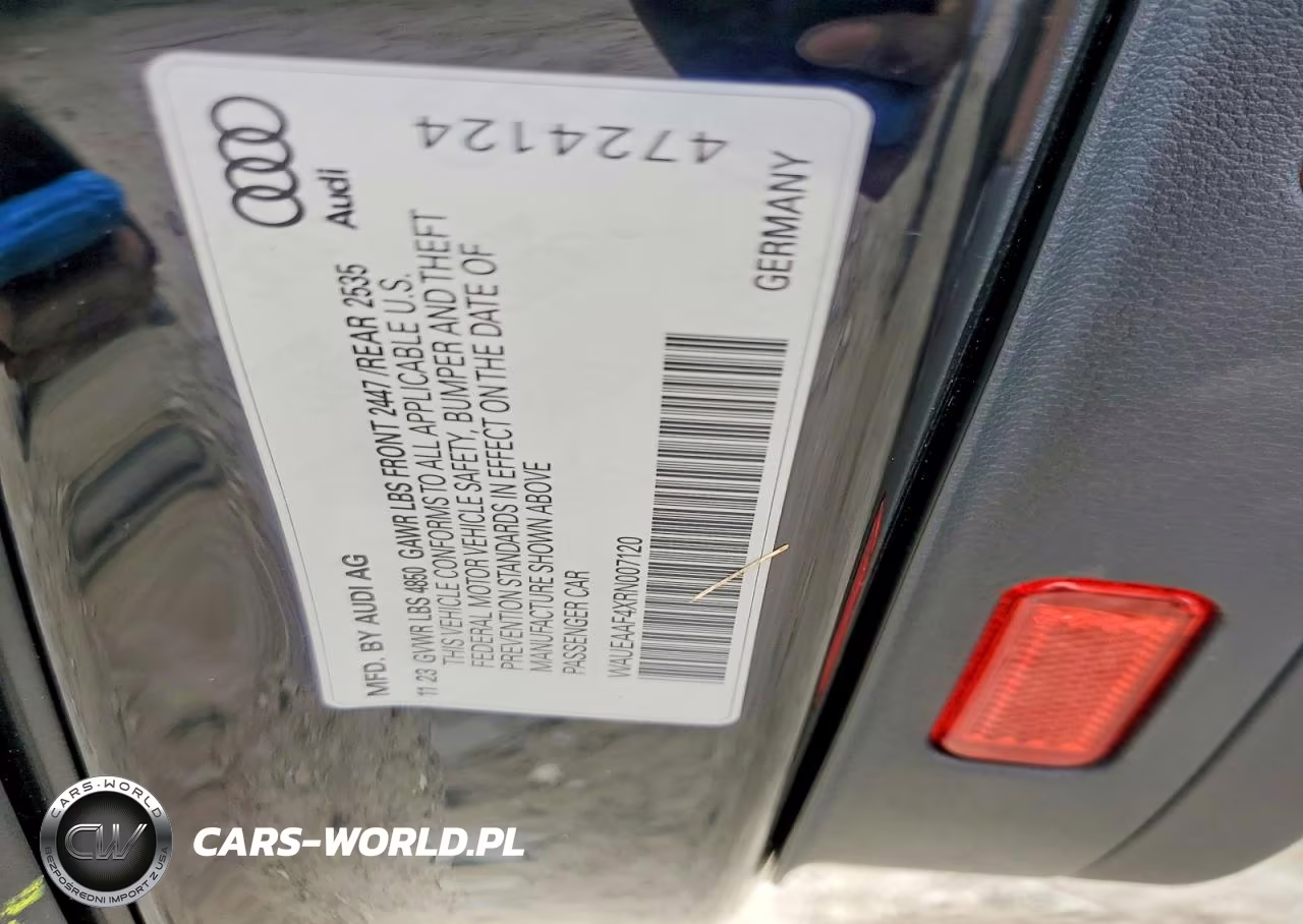 2024 Audi A4 Quattro VIN:WAUEAAF4XRN007120 - 13