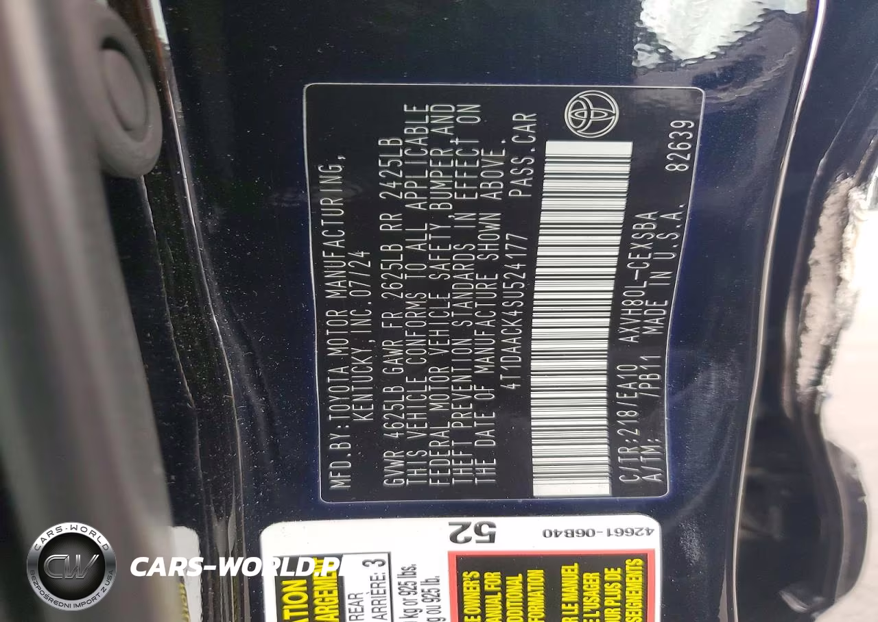 2025 Toyota Camry Se VIN:4T1DAACK4SU524177 - 12