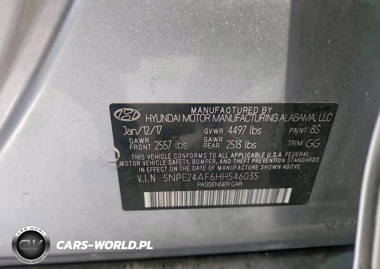 2017 Hyundai Sonata Se VIN:5NPE24AF6HH546035 - 12