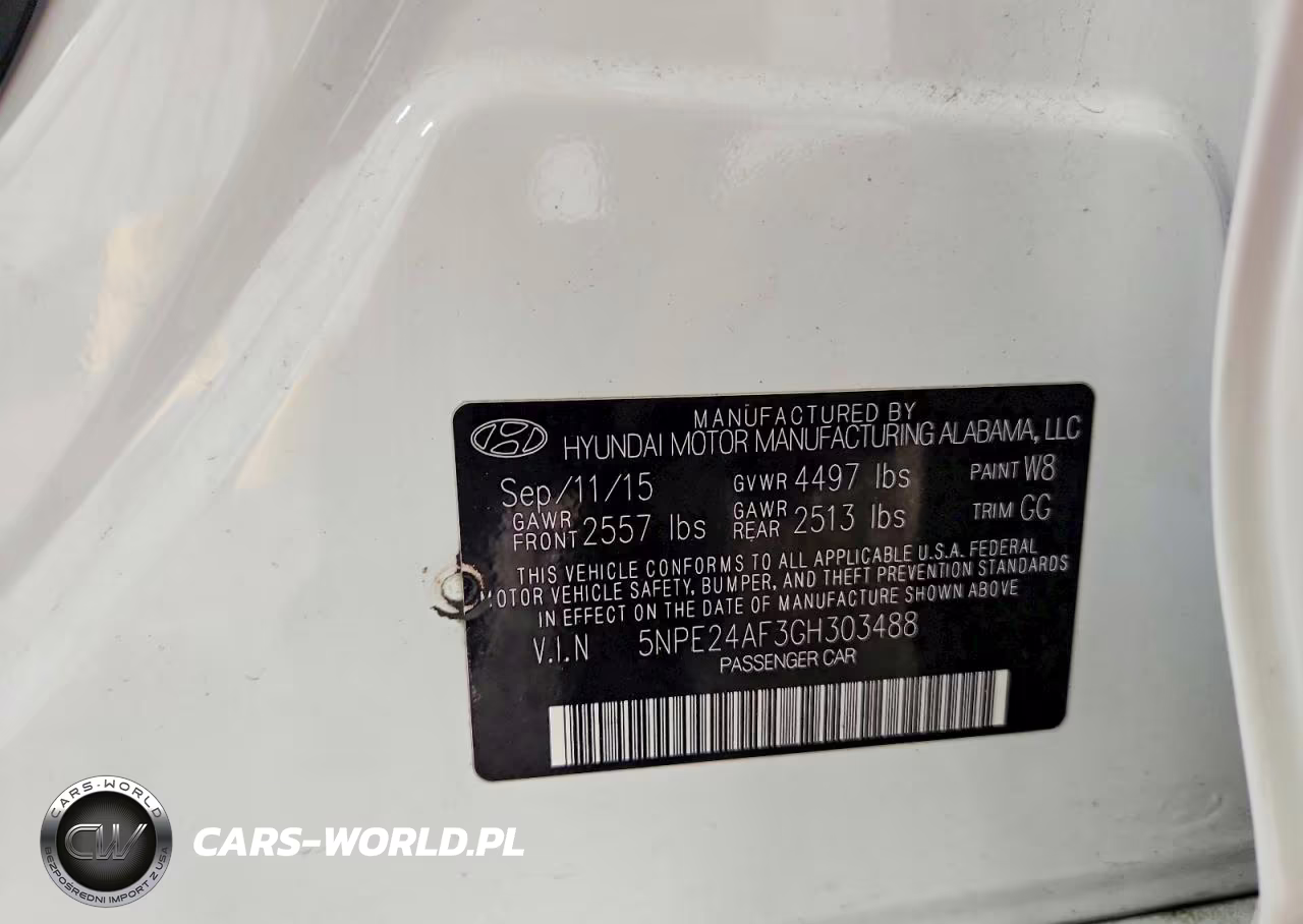 2016 Hyundai Sonata Se VIN:5NPE24AF3GH303488 - 12