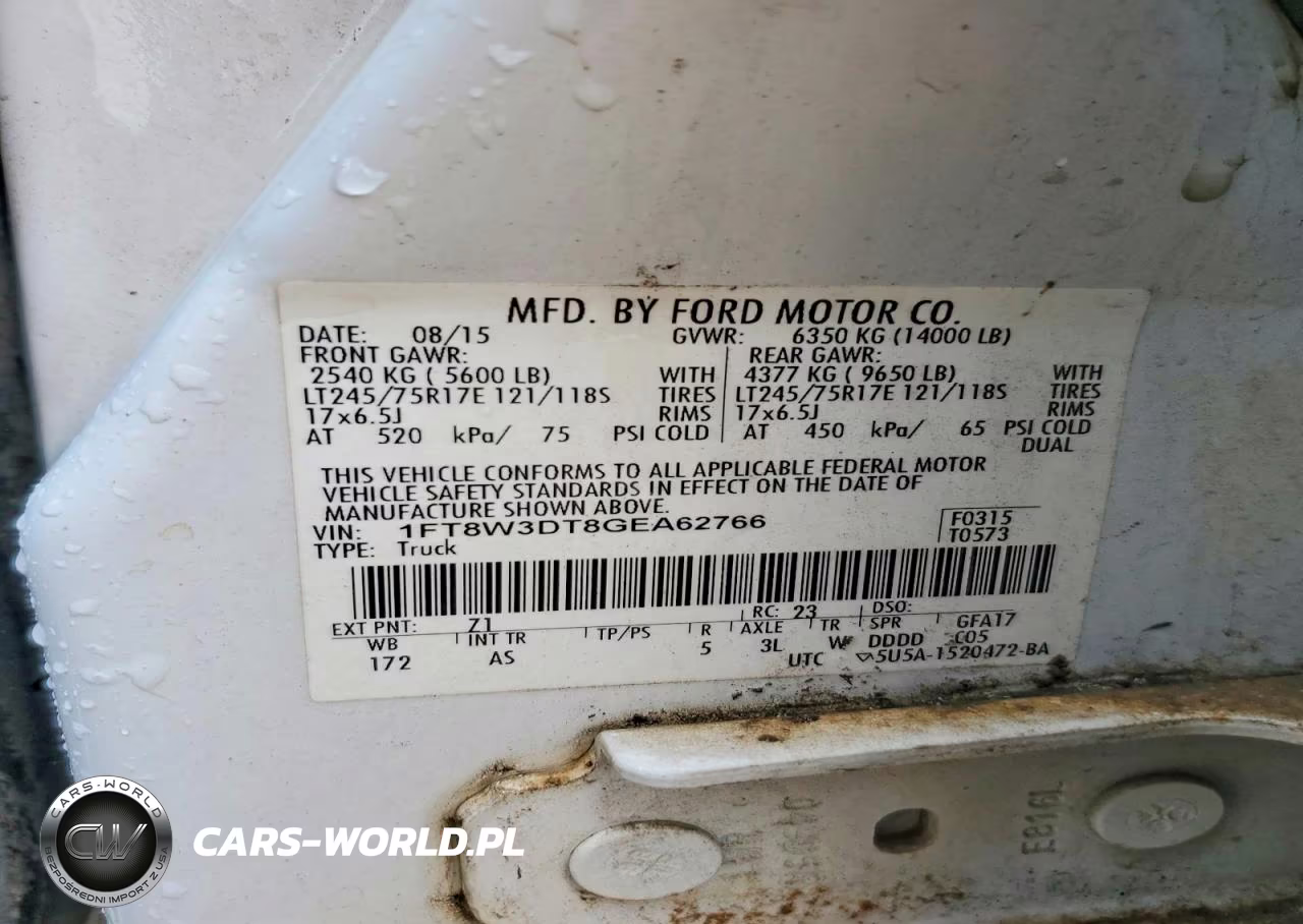 2016 Ford F350 Super Duty VIN:1FT8W3DT8GEA62766 - 13