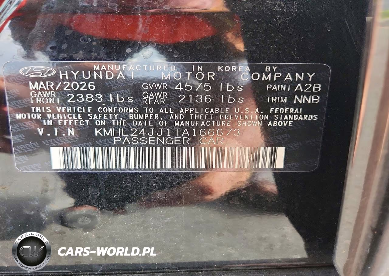 2026 Hyundai Sonata Hybrid Blue VIN:KMHL24JJ1TA166673 - 12