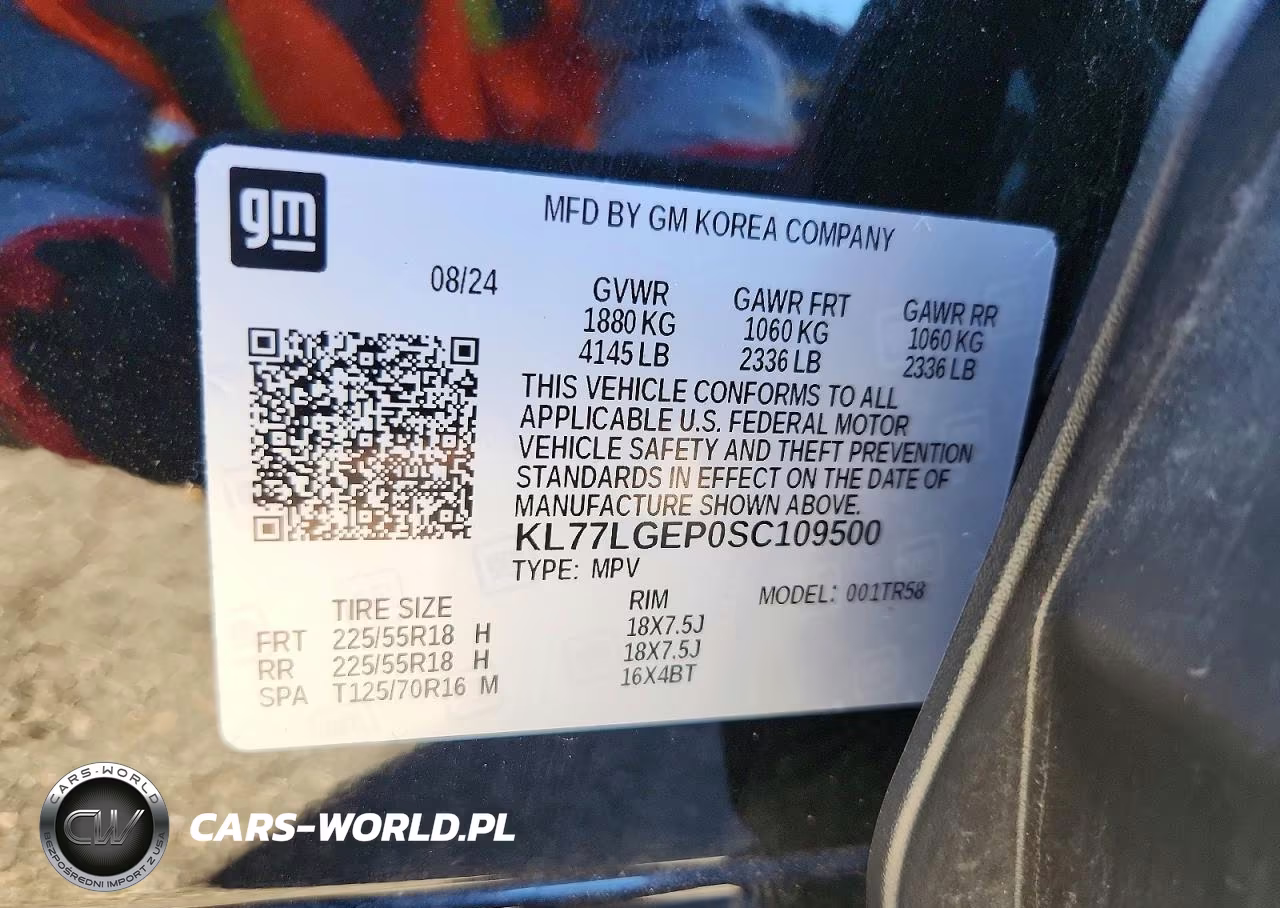 2025 Chevrolet Trax 1Rs VIN:KL77LGEP0SC109500 - 13