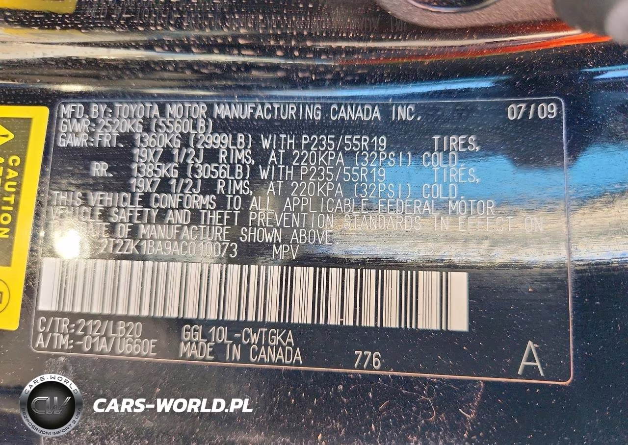 2010 Lexus Rx 350 VIN:2T2ZK1BA9AC010073 - 13
