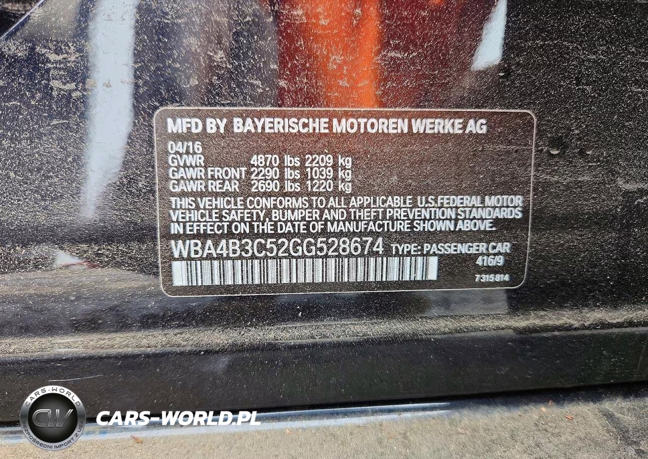 2016 BMW 435 Xi Gran Coupe VIN:WBA4B3C52GG528674 - 12