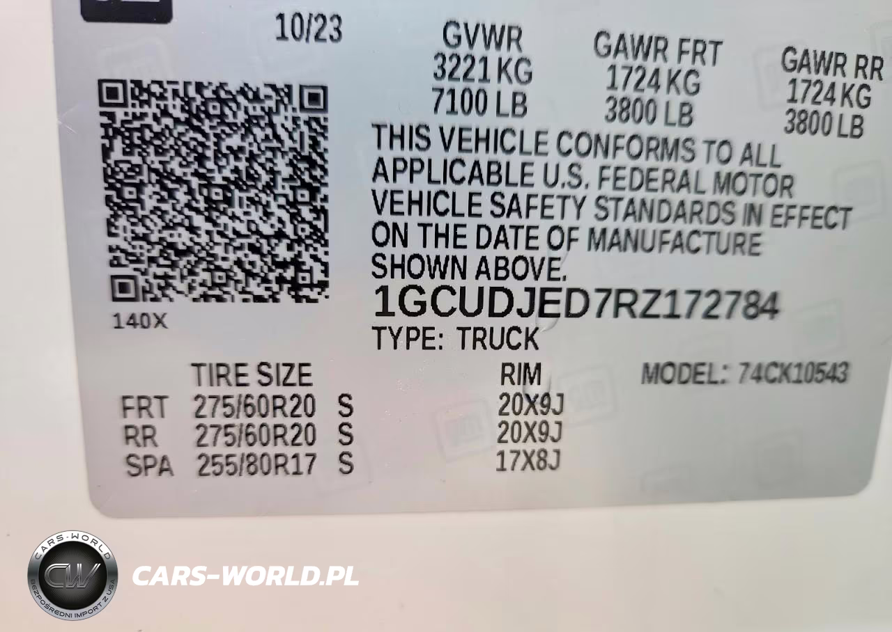2024 Chevrolet Silverado K1500 High Country VIN:1GCUDJED7RZ172784 - 13