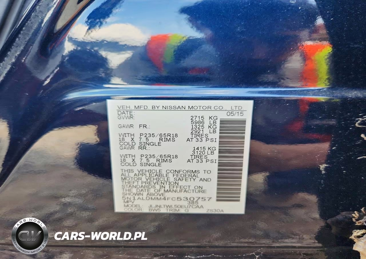 2015 Infiniti Qx60 Base VIN:5N1AL0MM4FC530757 - 13