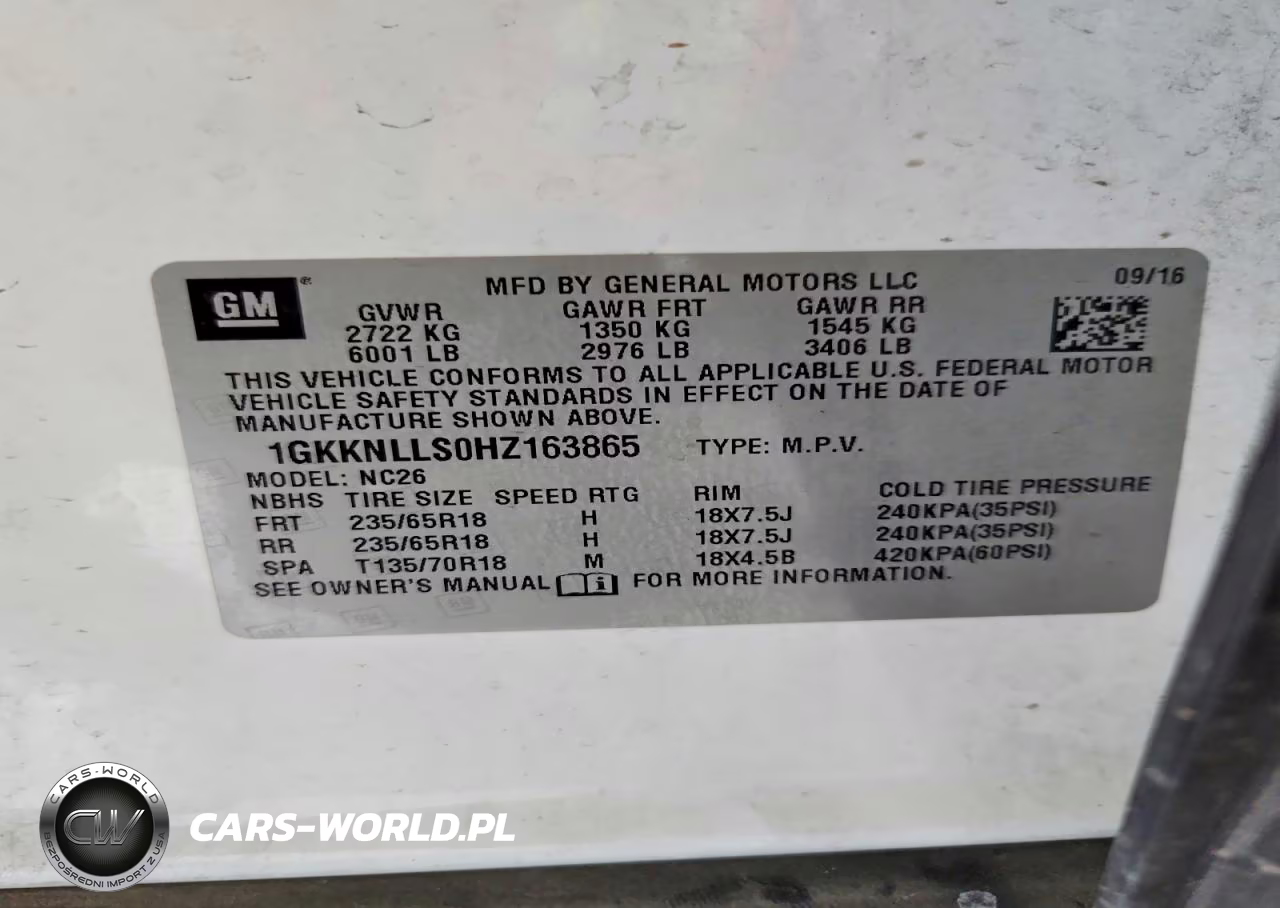 2017 GMC Acadia Sle VIN:1GKKNLLS0HZ163865 - 14