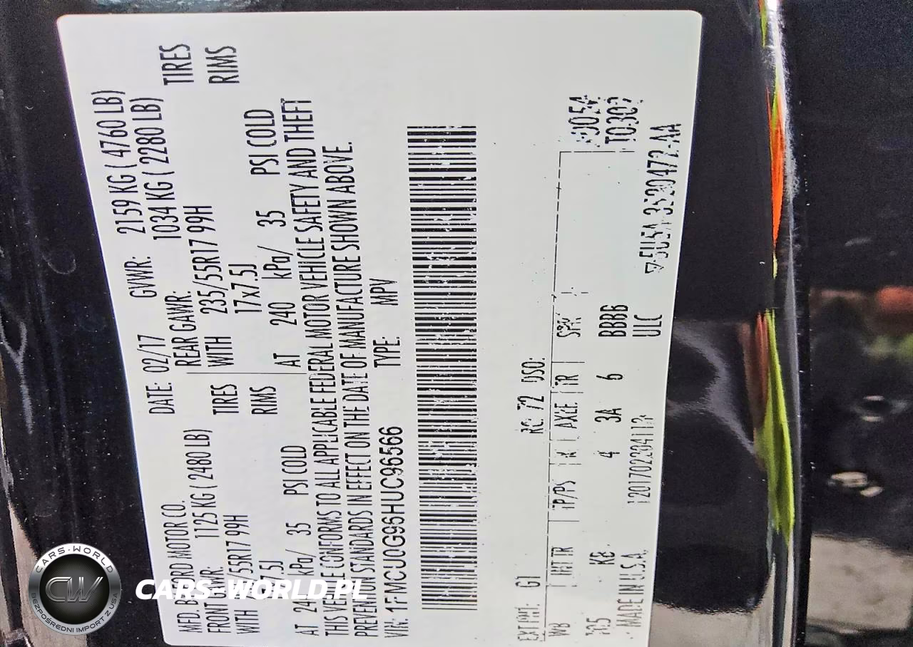 2017 Ford Escape Se VIN:1FMCU0G96HUC96566 - 12