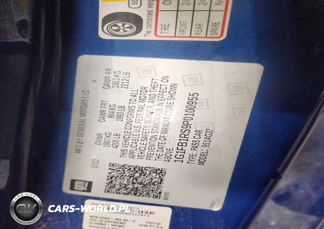 2023 Chevrolet Camaro Ls VIN:1G1FB1RS9P0100955 - 12
