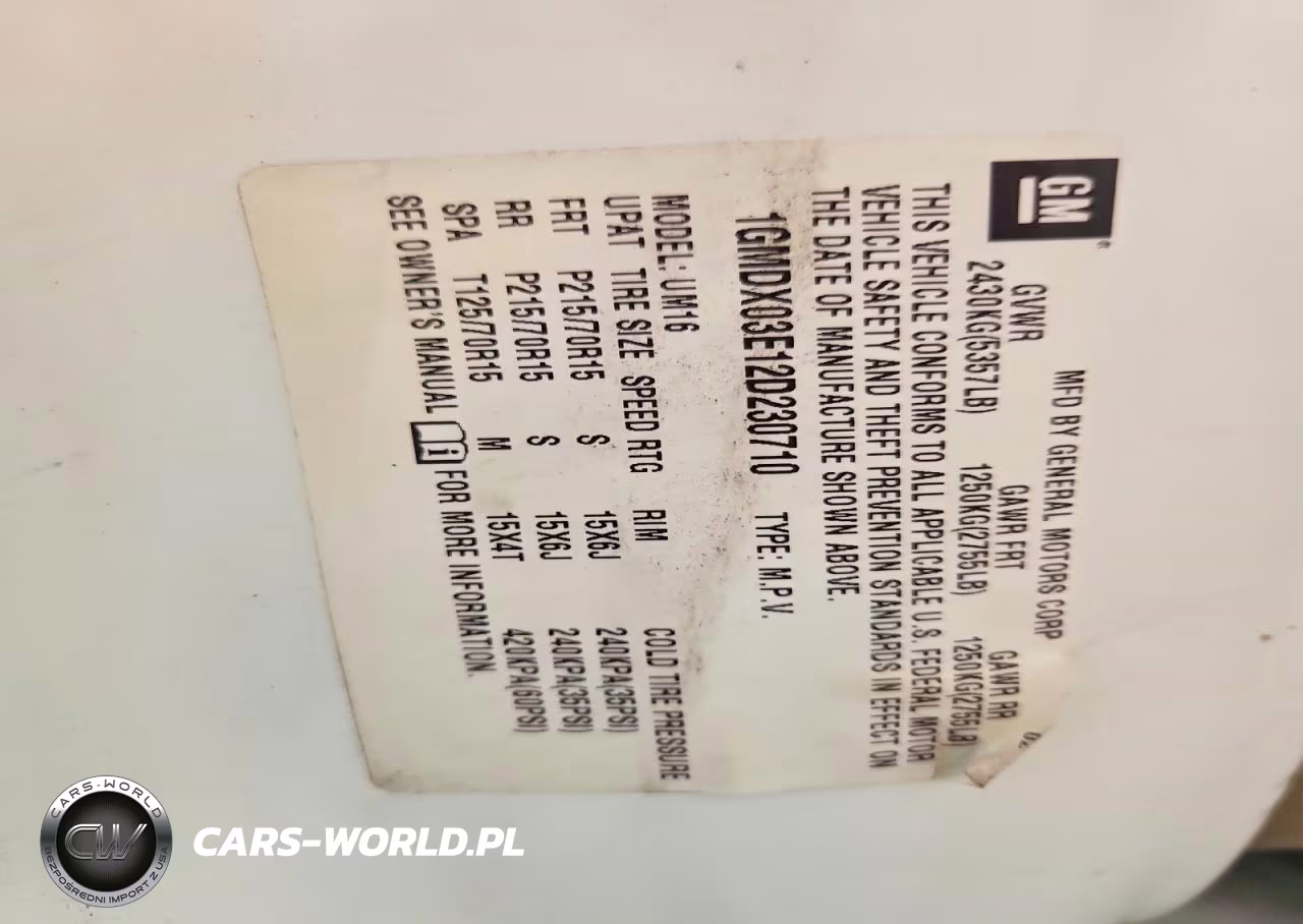 2002 Pontiac Montana VIN:1GMDX03E12D230710 - 13