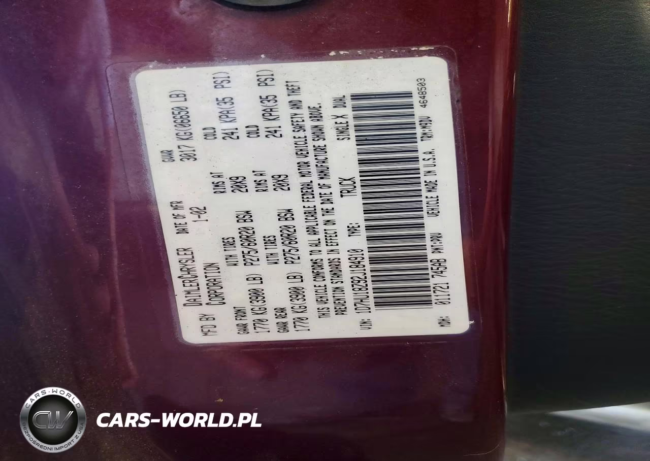 2002 Dodge Ram 1500 VIN:1D7HU18Z92J184910 - 12