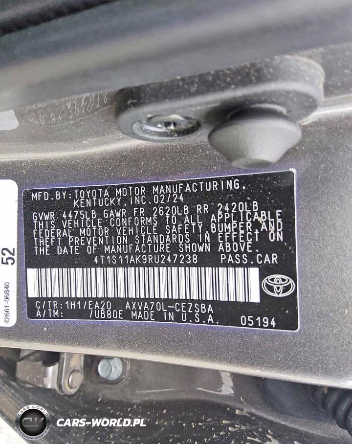 2024 Toyota Camry Se VIN:4T1S11AK9RU247238 - 12