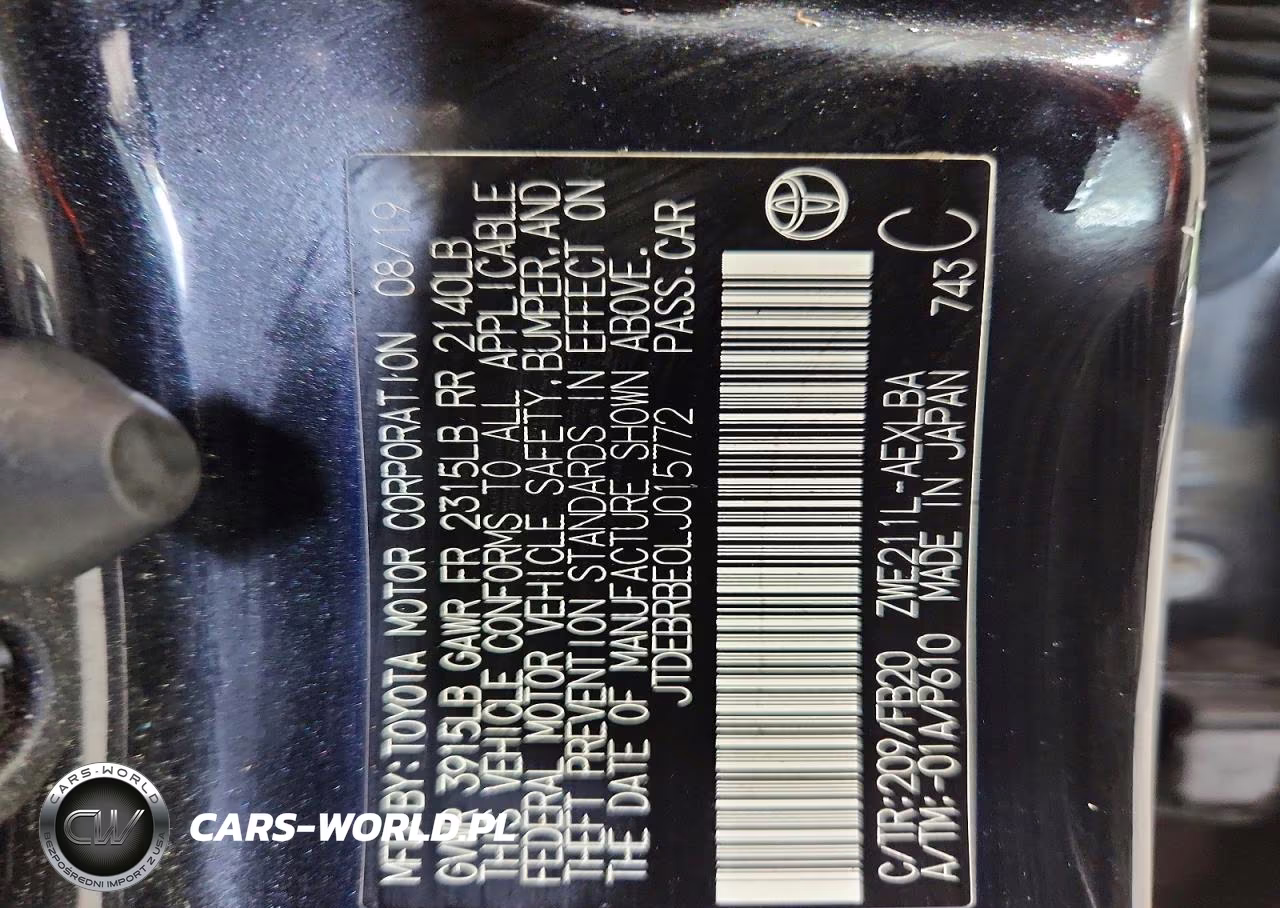 2020 Toyota Corolla Le VIN:JTDEBRBE0LJ015772 - 12
