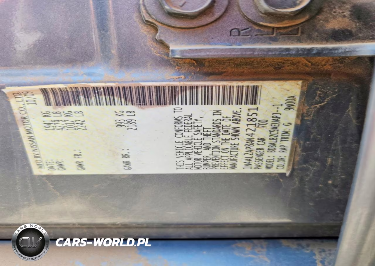 2010 Nissan Altima 2.5 VIN:1N4AL2AP8AN421851 - 13
