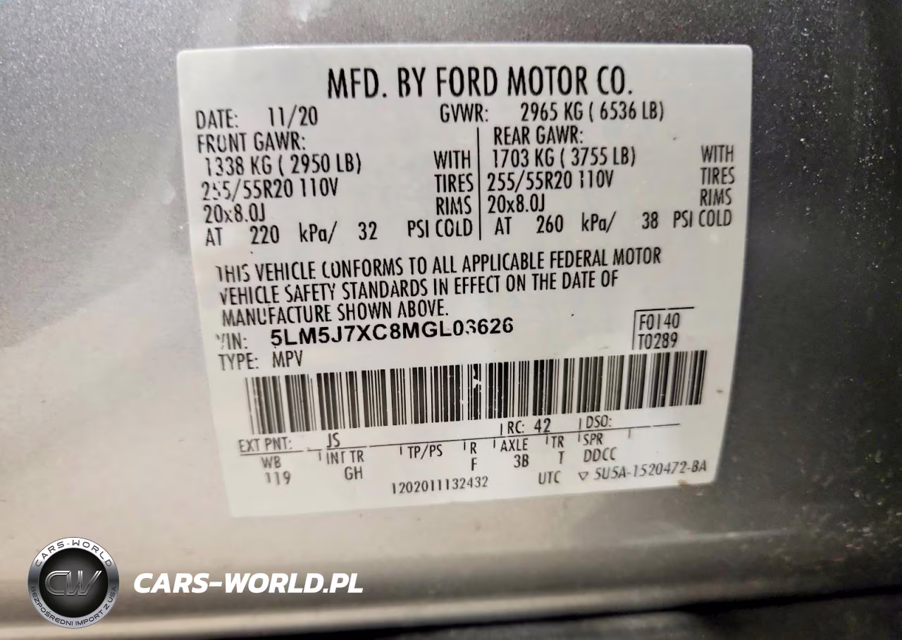 2021 Lincoln Aviator Reserve VIN:5LM5J7XC8MGL03626 - 13