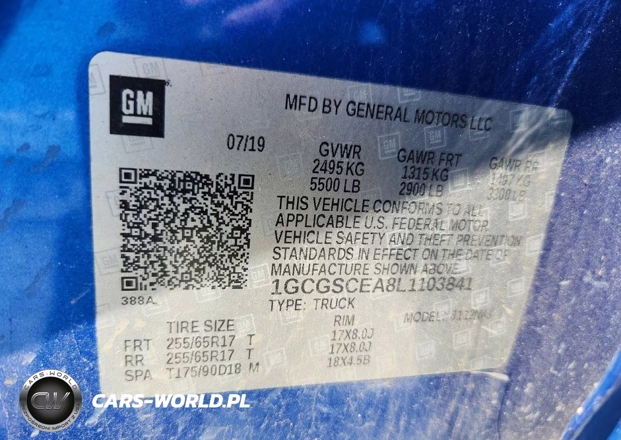 2020 Chevrolet Colorado Lt VIN:1GCGSCEA8L1103841 - 12
