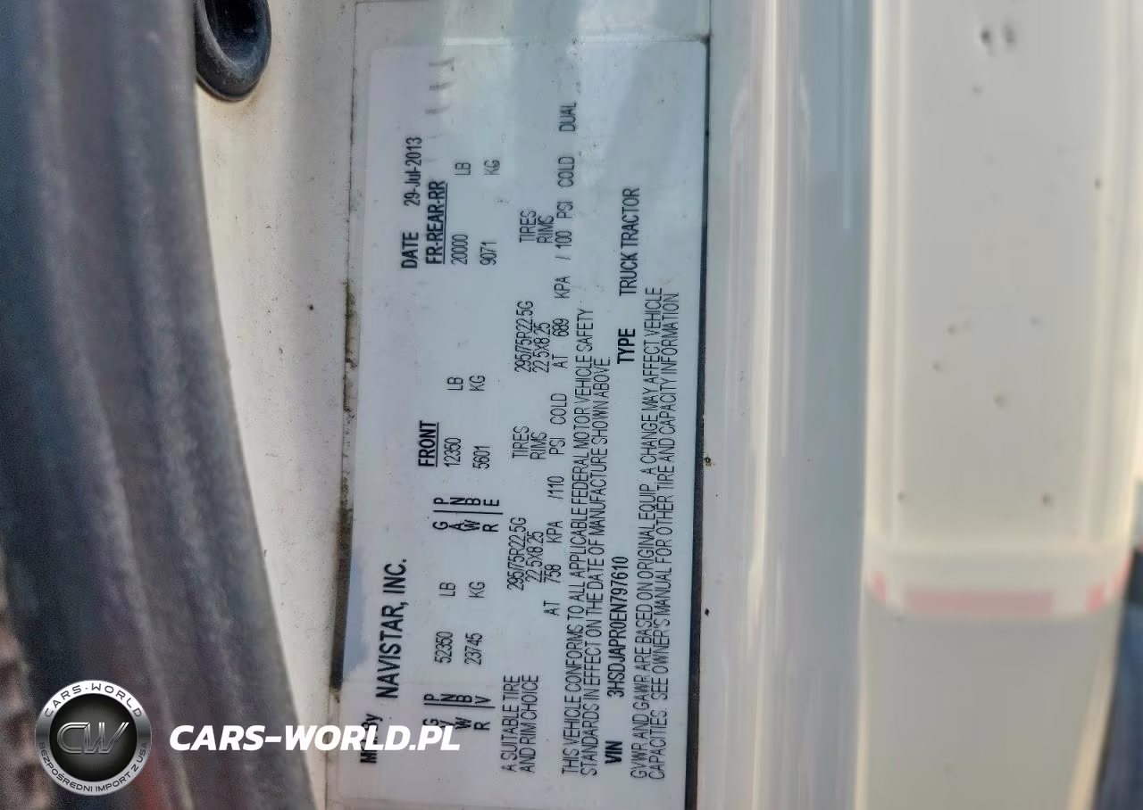 2014 International Prostar Semi Truck VIN:3HSDJAPR0EN797610 - 13