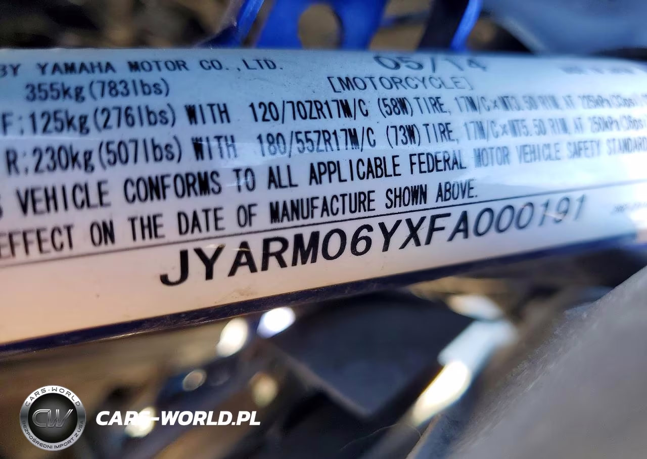 2015 Yamaha Fz07 C VIN:JYARM06YXFA000191 - 9
